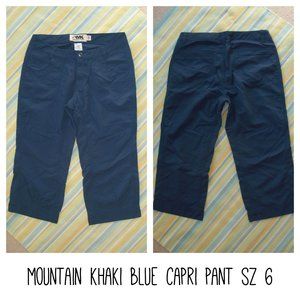 Mountain Khaki Blue Athletic Hiking Capri 6